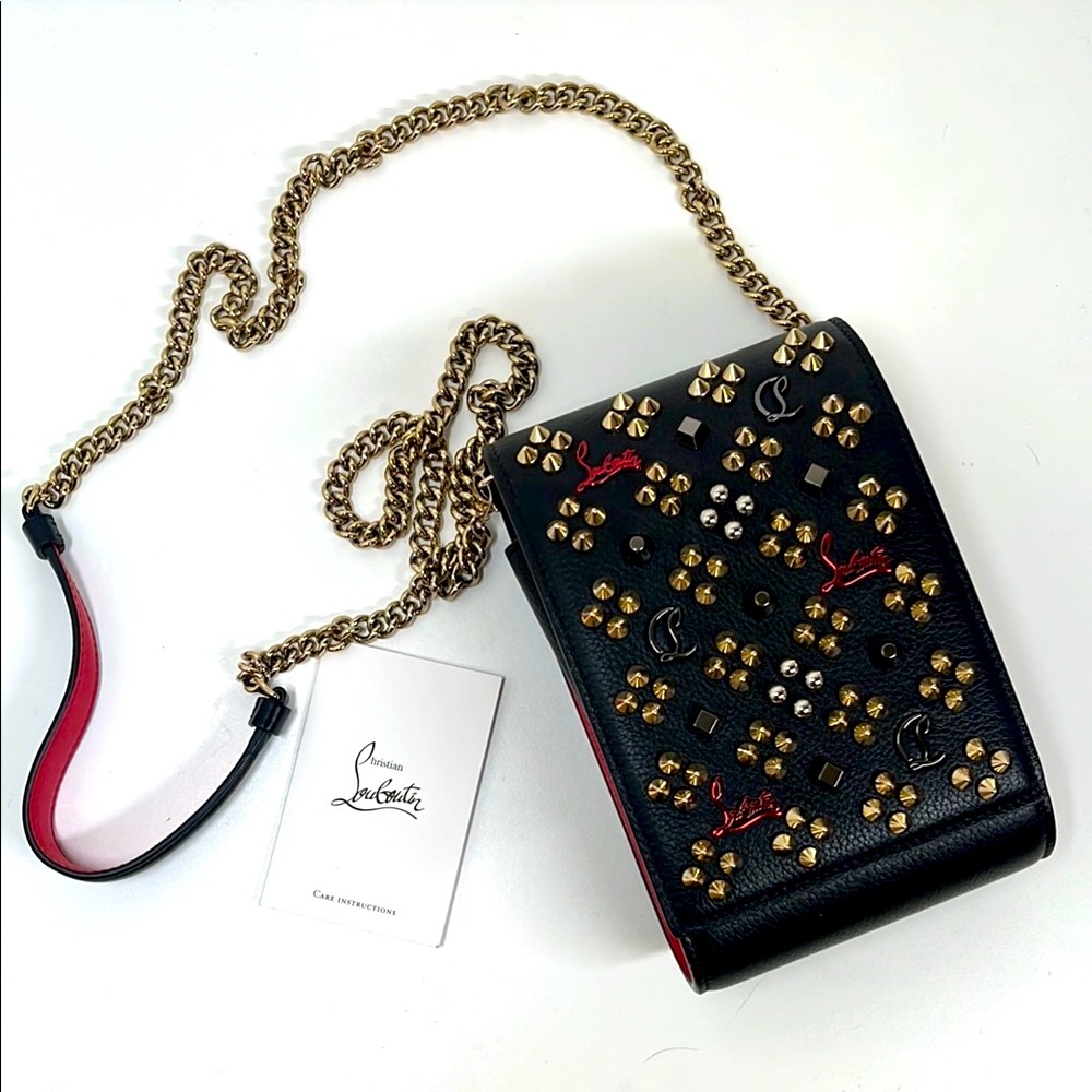 🔥 CHRISTIAN LOUBOUTIN Paloma Loubinthesky Phone Crossbody